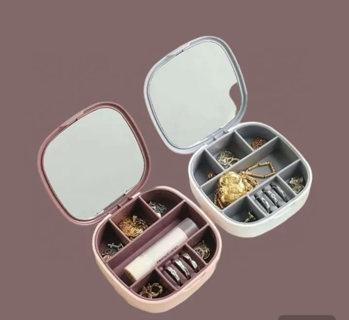 Jewellery Case Mirror Mini Box Earrings Cotton Filled Matte Imitate Gift Box - image 2