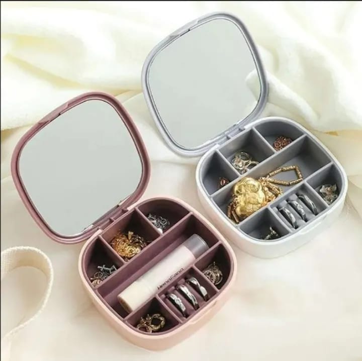 Jewellery Case Mirror Mini Box Earrings Cotton Filled Matte Imitate Gift Box - image 1