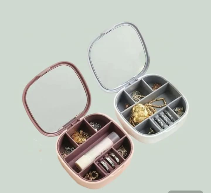 Jewellery Case Mirror Mini Box Earrings Cotton Filled Matte Imitate Gift Box - image 4