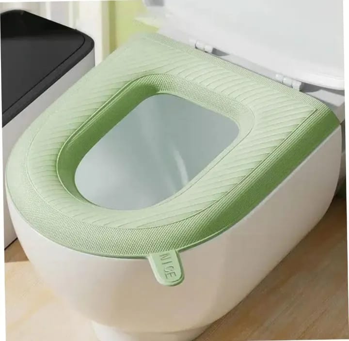 Washable Soft Warmer Toilet Seat Cover Original Soft Toilet Seat Cover Hold Winter Warm Washable Bathroom Accessories - image 1