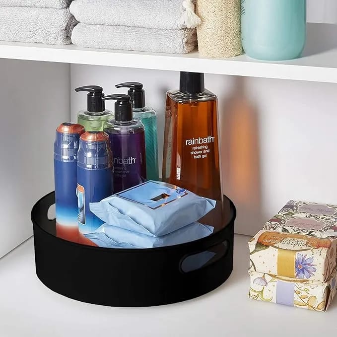 360° Rotating Kitchen Organizer Tray | Multi-Purpose Lazy Susan Storage Turntable | Fridge, Cabinet & Dining Table Organizer - image 3