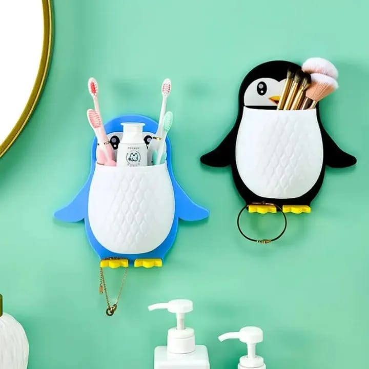 Creativity Penguin Rack Kitchen Bathroom utensils Holder Organizer - image 3