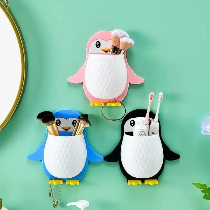 Creativity Penguin Rack Kitchen Bathroom utensils Holder Organizer - image 1