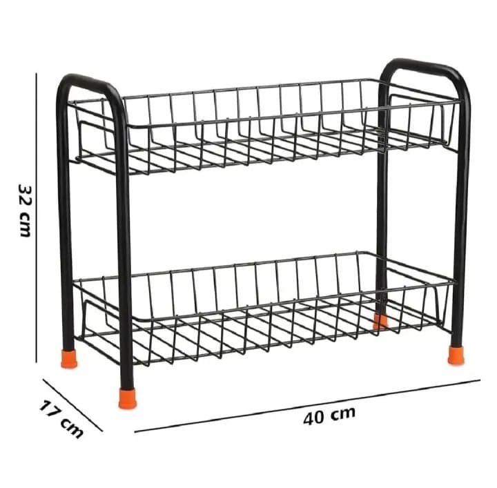Foldable Metal Rack Organizer for Kitchen Spices / Bathroom/ Office - image 4