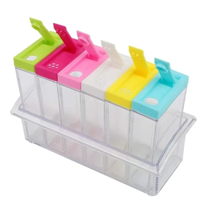 Spice Storage Container Seasoning Box with Flip Lid Kitchen Organizer - image 4