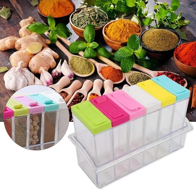 Spice Storage Container Seasoning Box with Flip Lid Kitchen Organizer - image 2