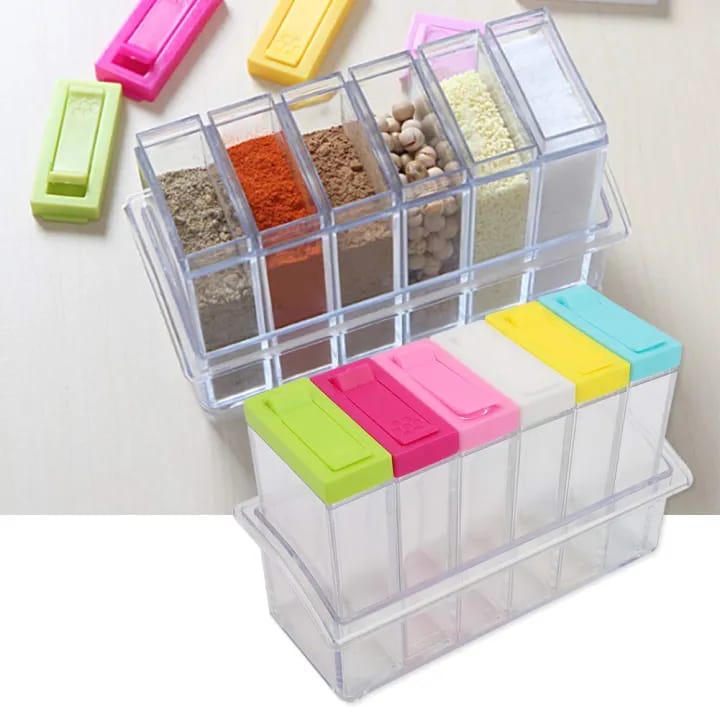 Spice Storage Container Seasoning Box with Flip Lid Kitchen Organizer - image 3