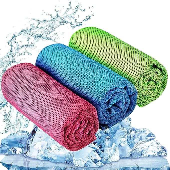 Cooling Sports Towel - Instant Cooling Microfiber Gym Towel for Workout, Running, Yoga, Cycling & Travel - image 1