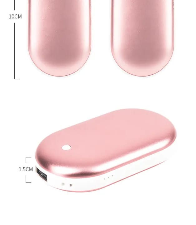 Rechargeable Double-Side Electric Hand Warmer – 3s Quick Heat, Portable Pocket Heater (Power Bank Function) - image 1