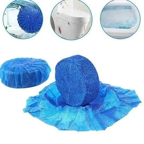 Automatic Toilet Bowl Cleaner Tablets – Blue Flush Cleaning Blocks (10 Pcs Pack) | Long Lasting Toilet Deodorizer & Stain Remover - image 5