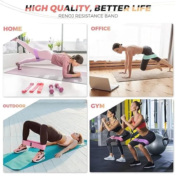 Hip Resistance Band – Non-Slip Fabric Booty Band for Gym, Yoga & Glute Workout - image 2
