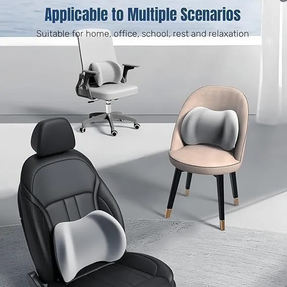 Car Neck & Lumbar Support Pillow Set | Memory Foam Headrest & Back Cushion for Driving Comfort | Universal Car Seat Support - image 5