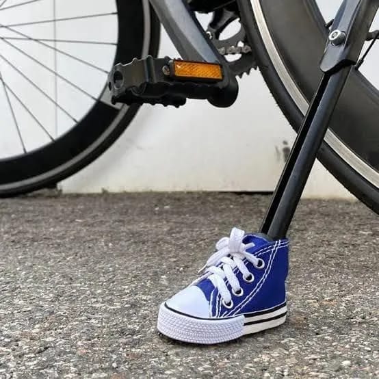 Motorcycle Shoes Side Stand Foot Cover Support Stand Shoe Shape Kickstand Protector Accessory - image 1