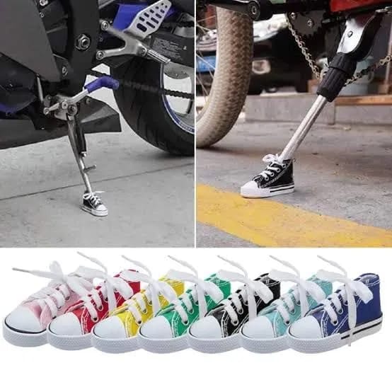 Motorcycle Shoes Side Stand Foot Cover Support Stand Shoe Shape Kickstand Protector Accessory - image 5