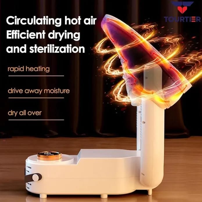Intelligent Electric Shoe Dryer – Fast Hot-Air Boot Dryer with UV Sterilization, Timer & 360° Circulating Heat for Shoes, Boots, Gloves & More - image 2