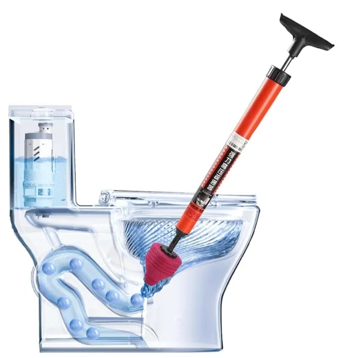 High-Pressure Manual Drain Plunger – Powerful Sink, Toilet & Floor Drain Unblocker (66cm) - image 4