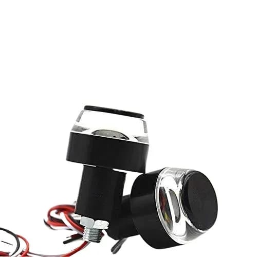 2X Motorcycle Drl/Turn Signal Led Light Blinker Indicator Handle Bar End White Red Colour - image 1