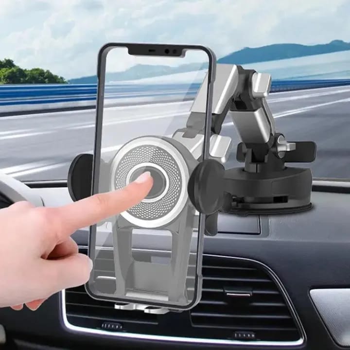 360° Multi-Joint Car Phone Holder with Strong Suction Cup | Adjustable Arm Dashboard & Windshield Mount - image 2