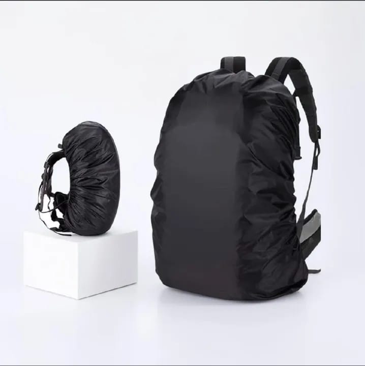 30-40L Nylon Waterproof Backpack Rain Bags Cover with Free Storage Pouch | Rain Protection Waterproof Backpack Cover | Rain Backpack Cover - image 1