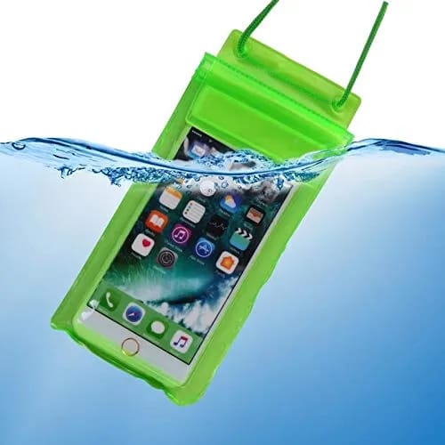 3 Layers Waterproof Sealed Mobile Pouch Cover for Protection in Rain and Swimming Fits for Any Android and iPhone (Transparent, Universal Size) - image 4