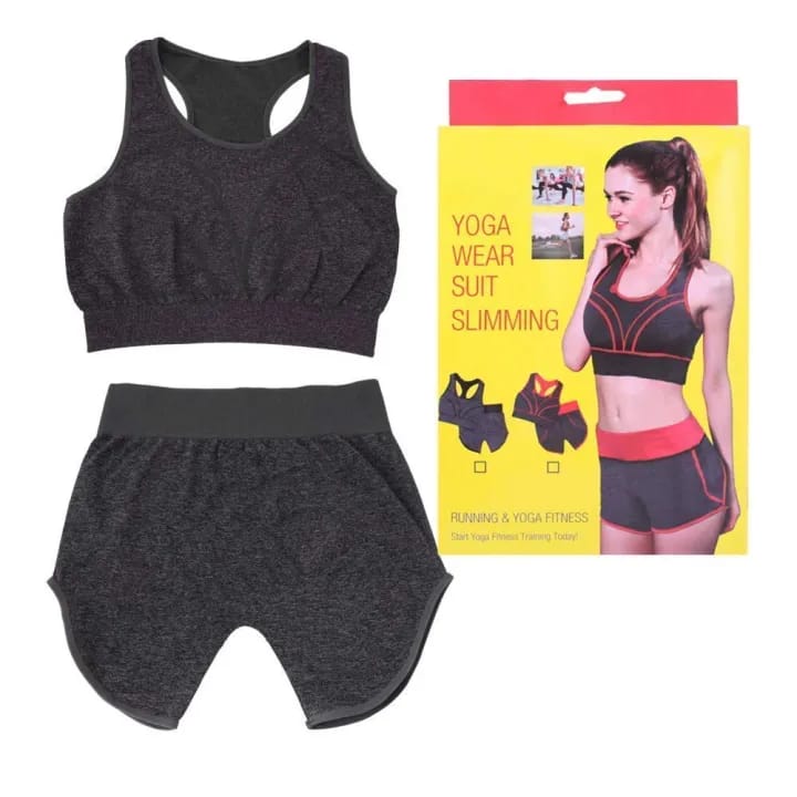 Women's Yoga Wear Sports Bra and Shorty Set | Running Shorts Gym Suits (Multi Color, Free Size) - image 1