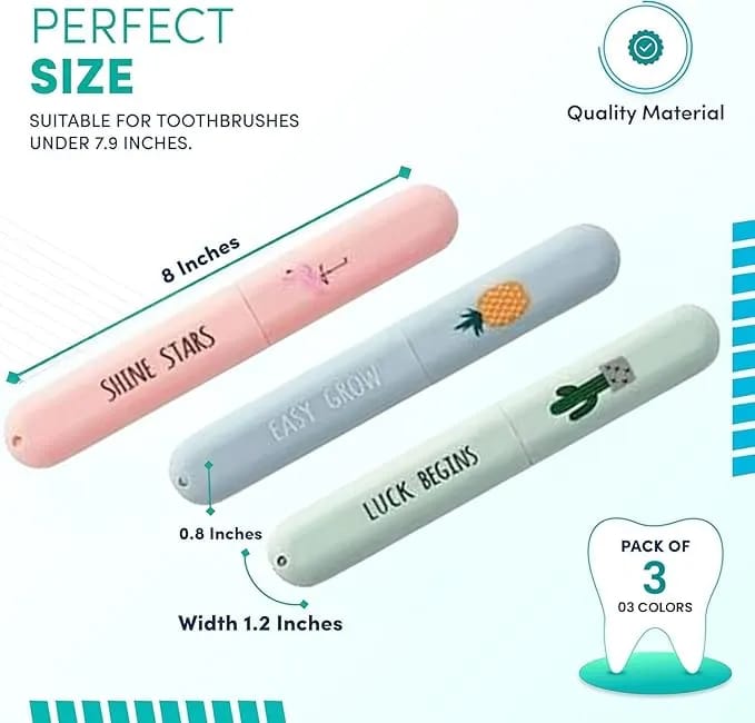 Toothbrush Case |Portable Travel Dustproof Toothbrush Holder Box | Camping, Office & Travel Hygiene Kit - image 5
