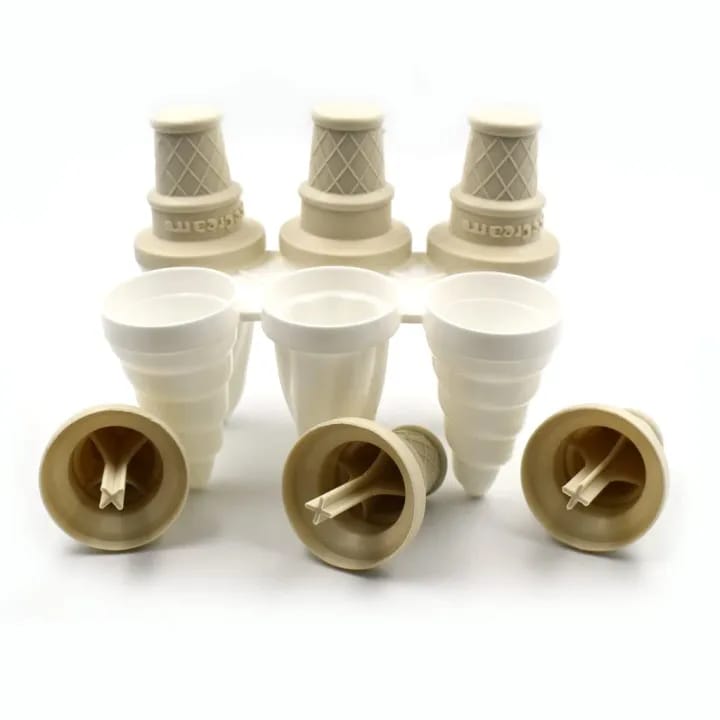 ICE Candy Maker ICE Cream Mold Used for Making ICE -Creams Cone Set of 6 - image 4