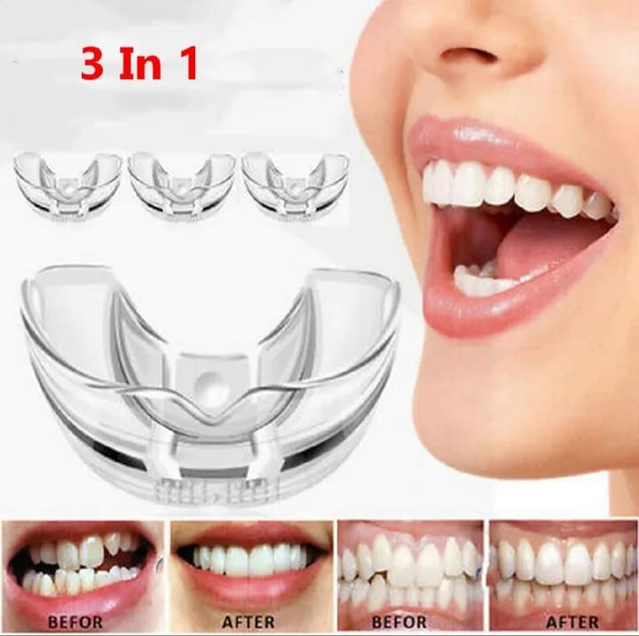 3 In 1 Dental Orthodontic Teeth Corrector Mouth Guard Braces Retainer Straighten Tool - image 1