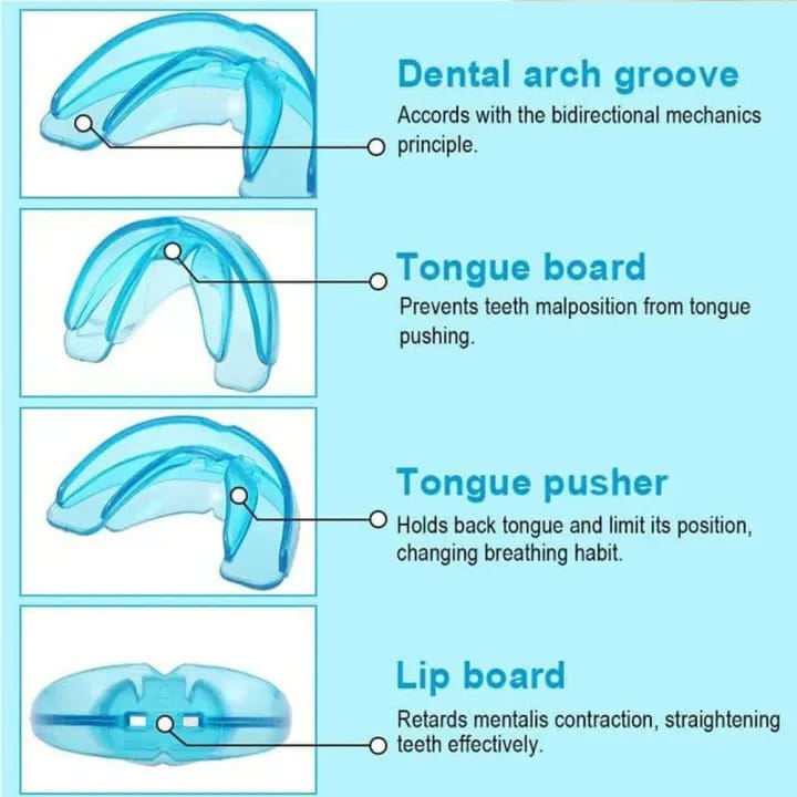 3 In 1 Dental Orthodontic Teeth Corrector Mouth Guard Braces Retainer Straighten Tool - image 5