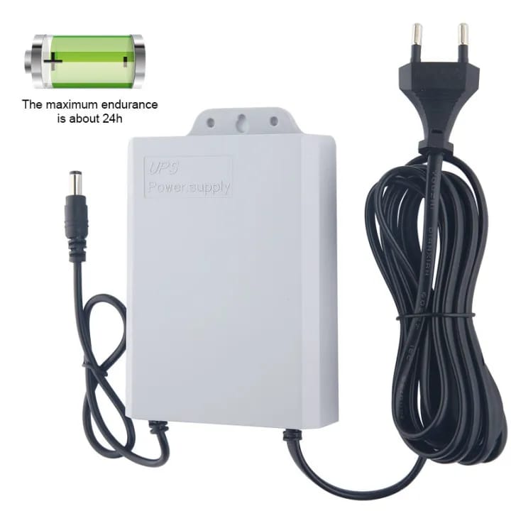 12V Mini UPS for CCTV Camera and WiFi Router | Security Monitoring Power Backup System | Lithium Battery | Auto Switching - image 2