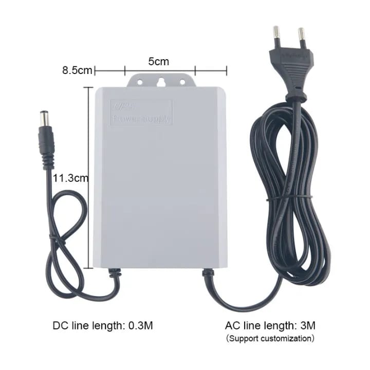 12V Mini UPS for CCTV Camera and WiFi Router | Security Monitoring Power Backup System | Lithium Battery | Auto Switching - image 5