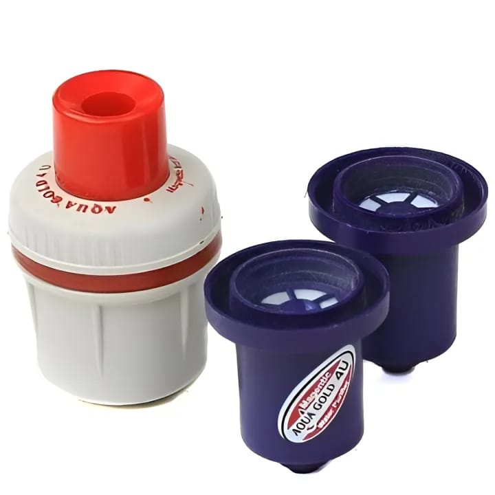 Aqua Gold Tap Filter with Extra Candle - Tap Filter with 2 Extra Candle, Pack of 1 Filter + 2 Cartridges, Alkaline, White - image 1