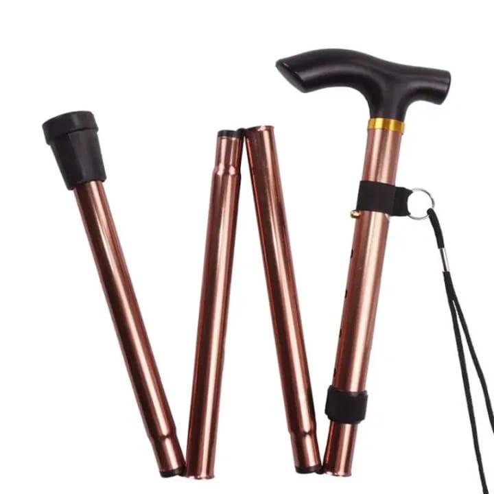 Adjsutable Folding Metal Cane / Walking Stick - image 2