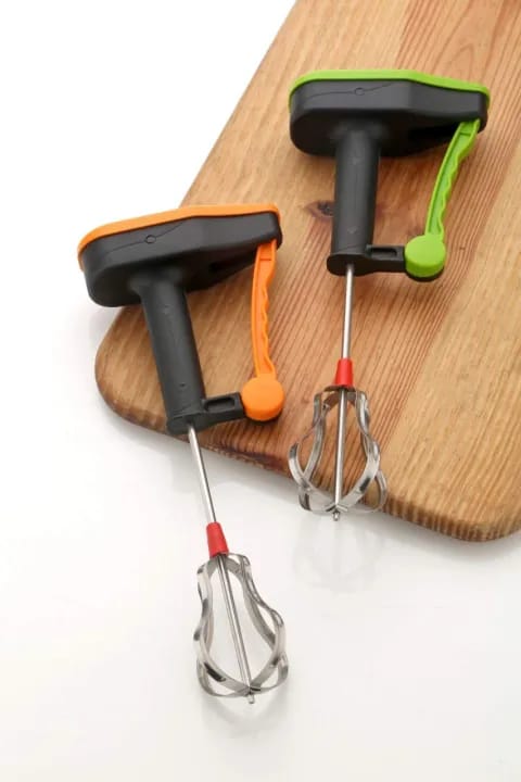 Non Electric Stainless Steel Hand Blender, Mixer, Beater with Finger Exercise - image 4