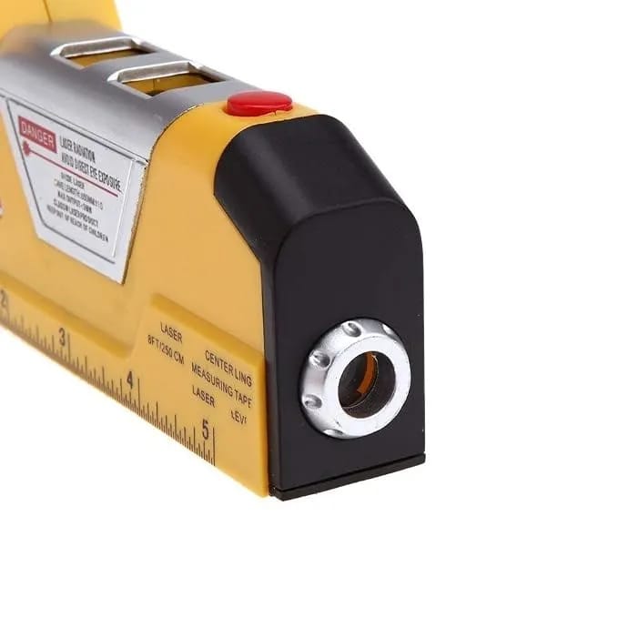 Laser Level Pro 3 Multipurpose Laser Level Tool with Measuring Tape | Horizontal & Vertical Laser Alignment | Built-in Bubble Levels | Wall Hanging, Tile, Shelf & Construction Measuring Tool - image 5