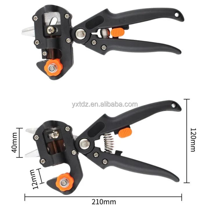 Professional Garden Grafting Tool Kit | 3-in-1 Pruning Shears with Replaceable Blades | High-Precision Grafting Cutter | Fast Healing | Suitable for Fruit Trees & Plants - image 1