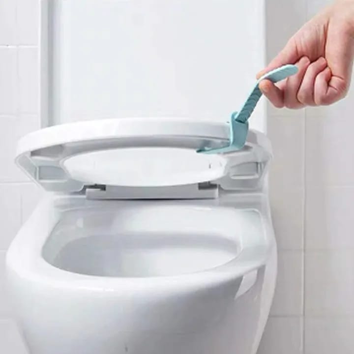 Toilet Seat Lifter Handle – Hygienic Bathroom Seat Cover Lifting Tool Portable Silicone Handle 1pcs - image 1