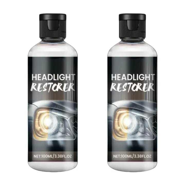 Universal Car & Motorcycle Headlight Restorer Liquid - Headlight Lens Cleaner, Oxidation Remover & Scratch Repair Solution 100ml - image 2