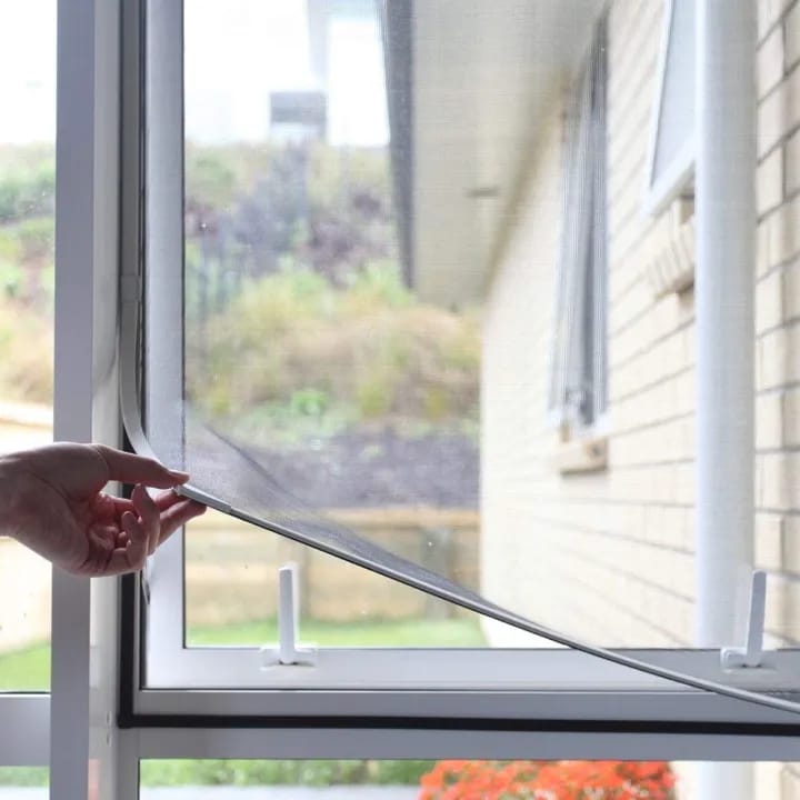 DIY Window Mosquito Net Mesh with Self Adhesive Tape Cuttable Fly Screen Net for Windows - image 5