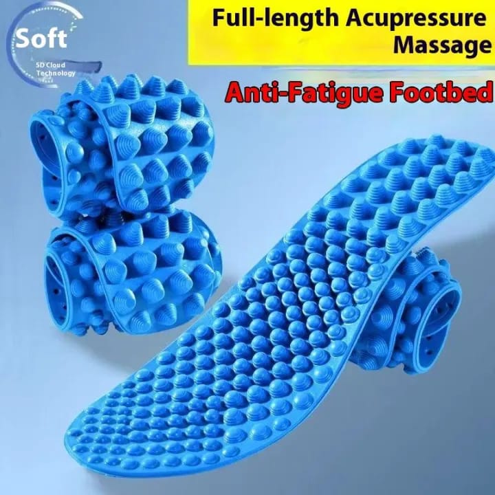 4D Acupressure Foot Massage Insoles | Soft Silicone Reflexology Shoe Insoles for Pain Relief & Comfort (Unisex) - image 2