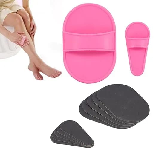 Exfoliating Bath Scrubber Pad Dead Skin Remover Body Cleaning Sponge Set/ Hair Removal - image 1