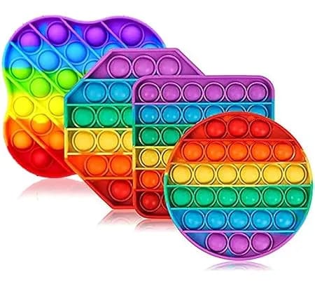 1 Piece Thrust Game Push Pop Pop Bubble Fidget Sensory Toy Autism Special Needs Stress Reliever - Toys For Kids | - image 1