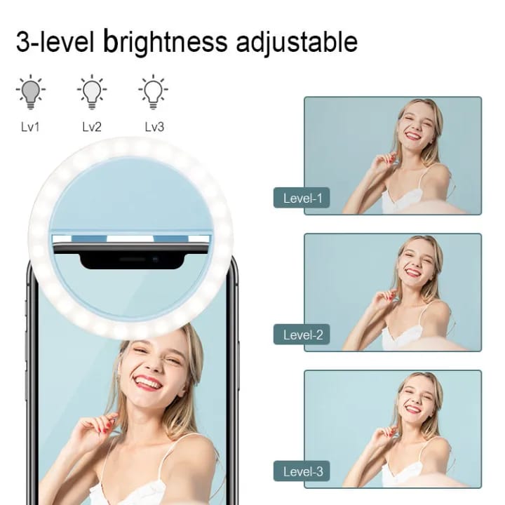 Selfie Ring Light – Rechargeable LED Fill Light for Mobile Live Makeup & Video Recording - image 4