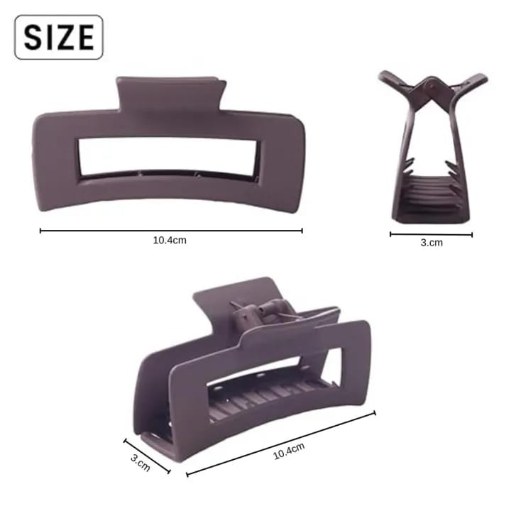 Silicone Flexible Hair Claw Clips, Nonslip Large Bendable Claw Clip | Soft Hair Grip Hairclips for Thin and Thick - image 4