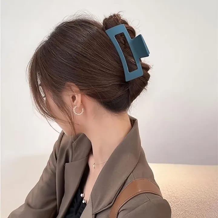 Silicone Flexible Hair Claw Clips, Nonslip Large Bendable Claw Clip | Soft Hair Grip Hairclips for Thin and Thick - image 3