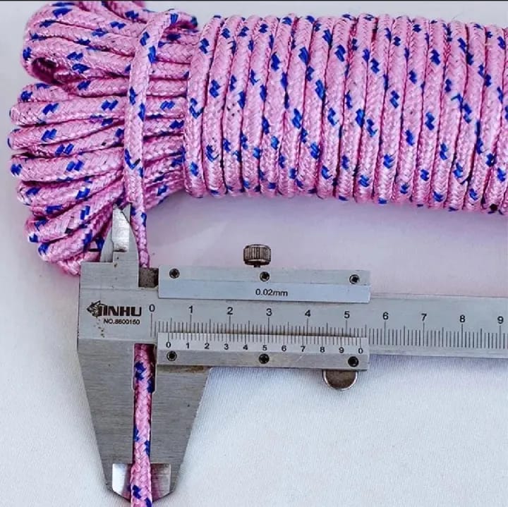 Nylon Rope Braided 20m Laundry Drying, Camping, Outdoor, Patio Umbrella Cord, Curtain Rope, General Purpose Rope - image 3