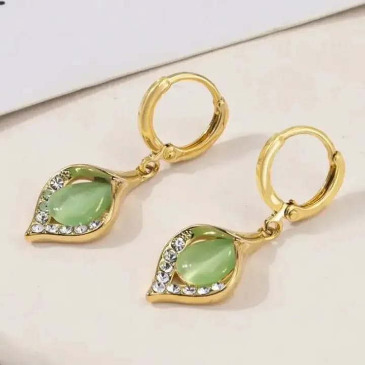 Lightweight Rhinestone Earrings Sparkling Crystal Opal Teardrop Dangle Earrings Hypoallergenic Fashion Jewelry for Women - image 1