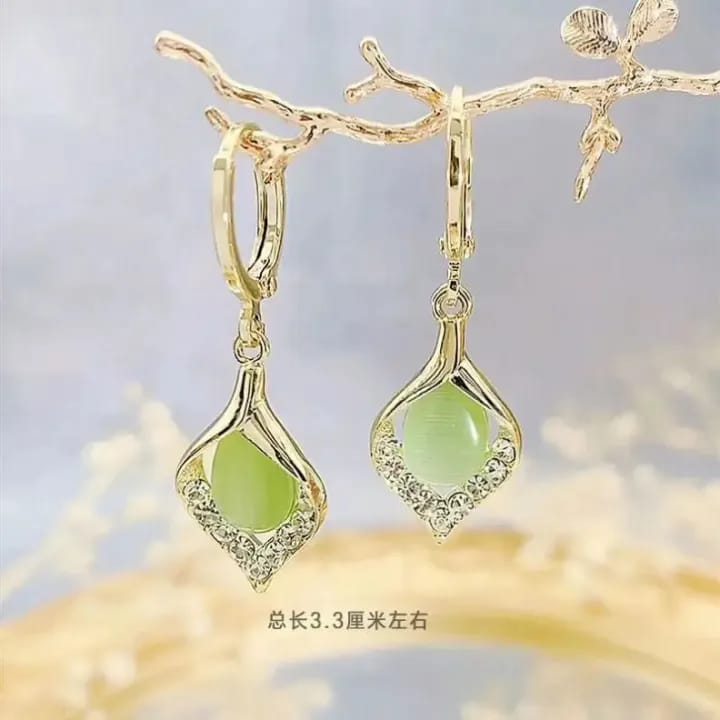 Lightweight Rhinestone Earrings Sparkling Crystal Opal Teardrop Dangle Earrings Hypoallergenic Fashion Jewelry for Women - image 3