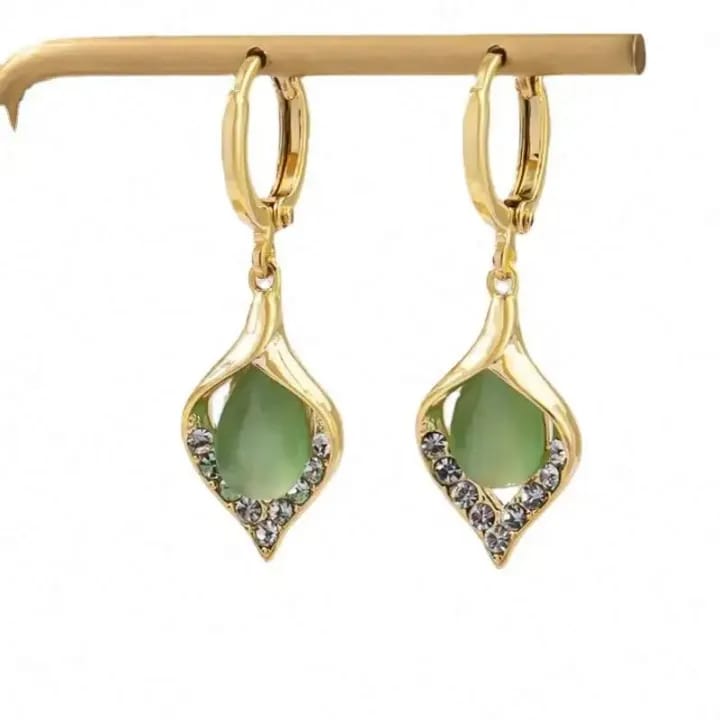 Lightweight Rhinestone Earrings Sparkling Crystal Opal Teardrop Dangle Earrings Hypoallergenic Fashion Jewelry for Women - image 4