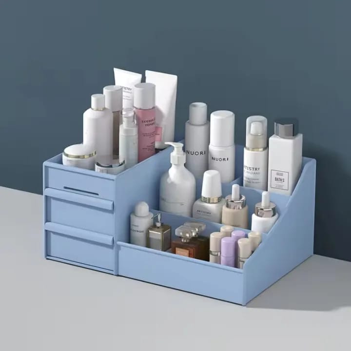 Cosmetic Organizer Box Big size Drawers Storage Plastic Stationary Box | Make Up Organiser - image 3